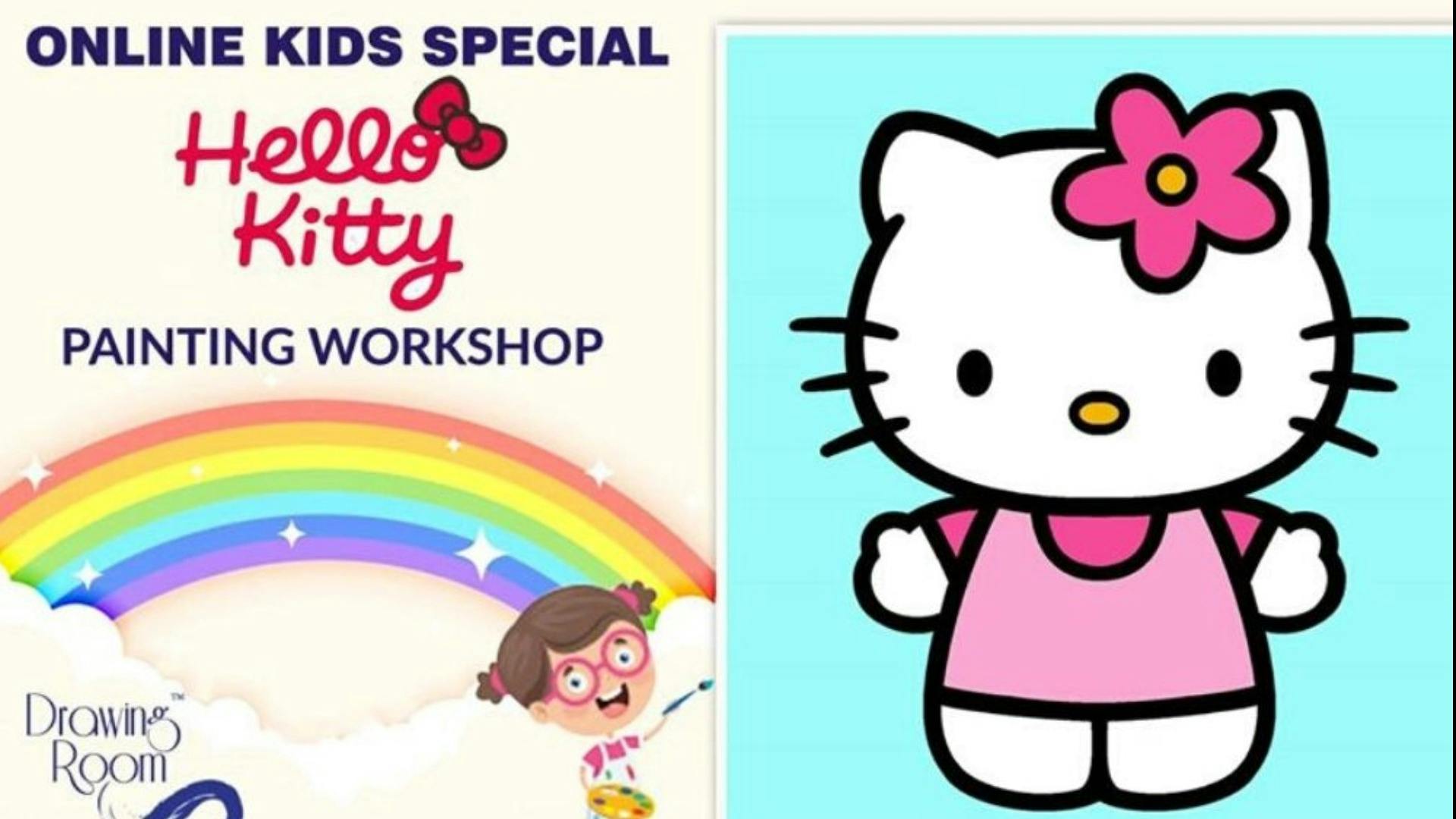 How to draw Hello Kitty - Easy drawing and coloring for kids and Toddlers -  YouTube