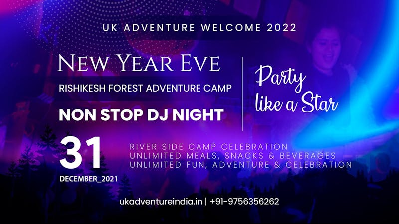 New Year Party in Rishikesh Forest Adventure Camp