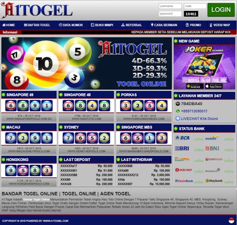 Togel Jakarta
, Bandar Judi Terbaik Main Togel Online Indonesia Tickets By Arenajoker Monday November 05 2018 Jakarta Event