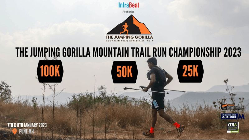 THE JUMPING GORILLA MOUNTAIN ULTRA RUNNING CHAMPIONSHIP 2024 BURJ Tickets  by Indian Sports Revolution, Saturday, January 27, 2024, Pune Event