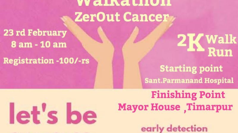 Walkathon For Cancer Awareness Tickets By Neeraj Jalan Sunday