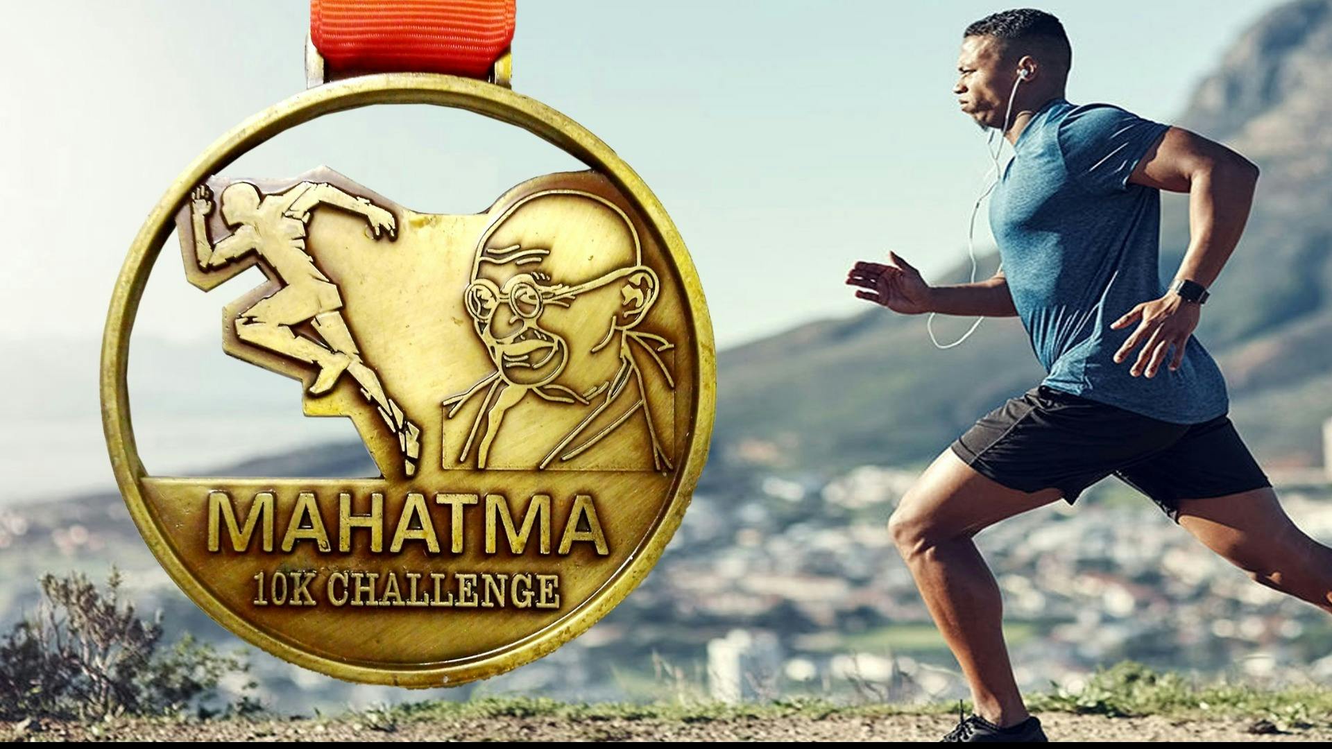 Mahatma 10K Run Get Beautiful Medal by Courier Tickets by