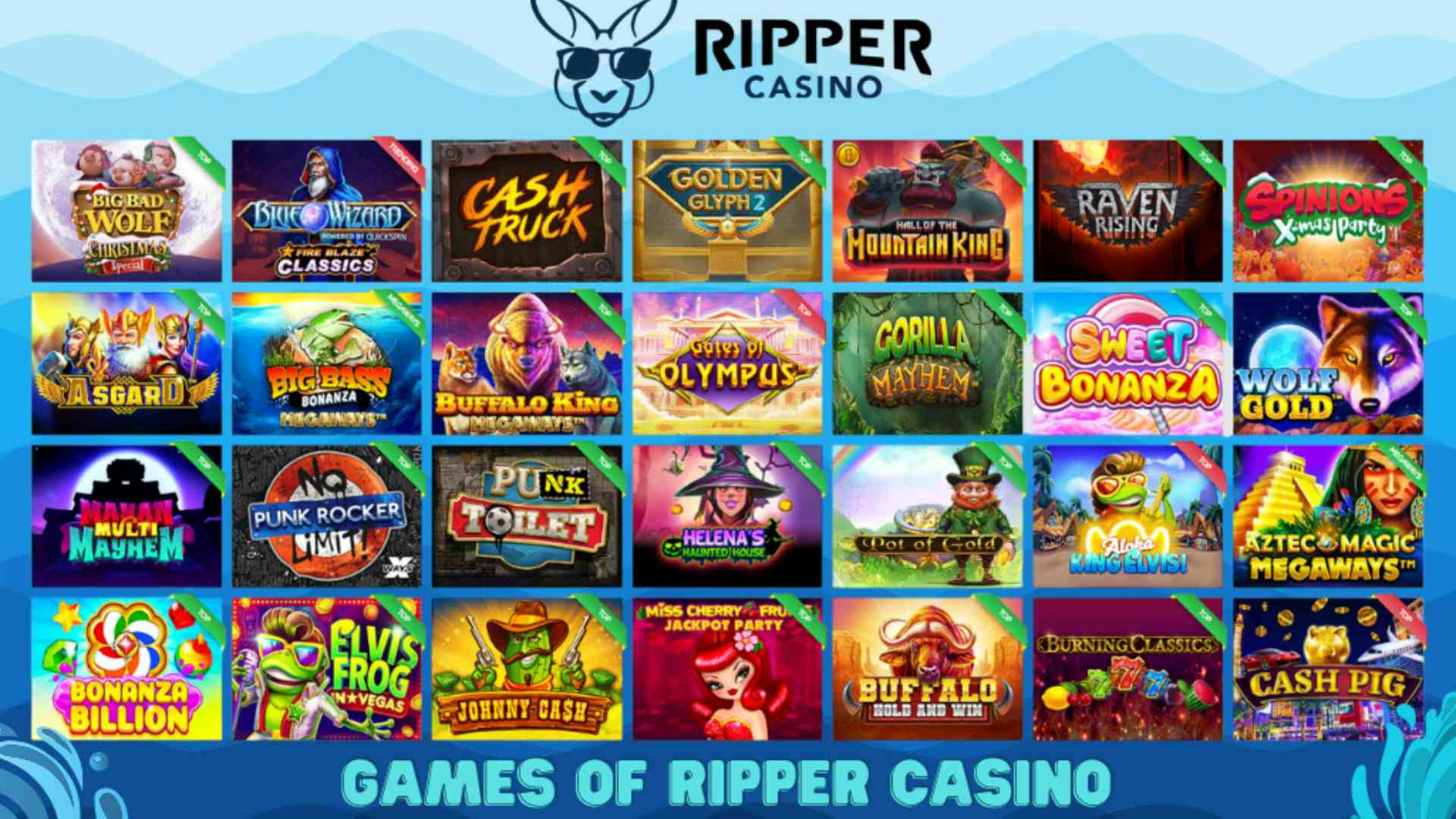 Ripper Casino Mobile Interface