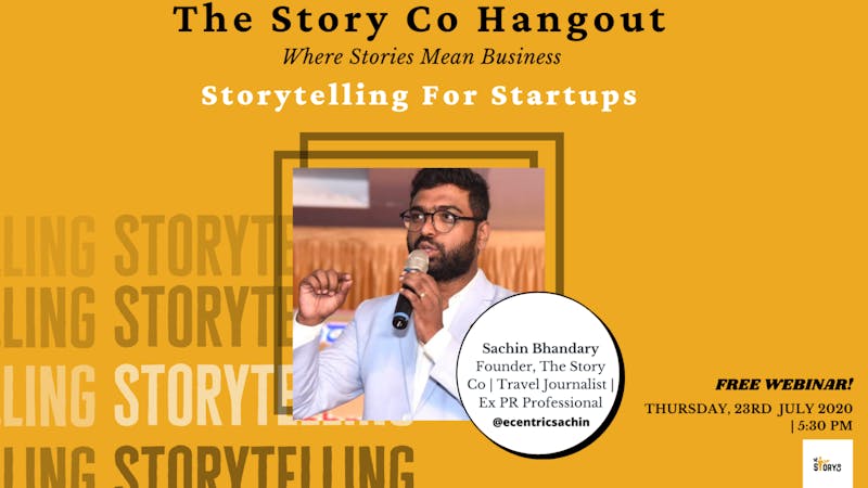 The Story Co Hangout Storytelling For Startups Tickets By Tithi Poojary Thursday July 23 Online Event