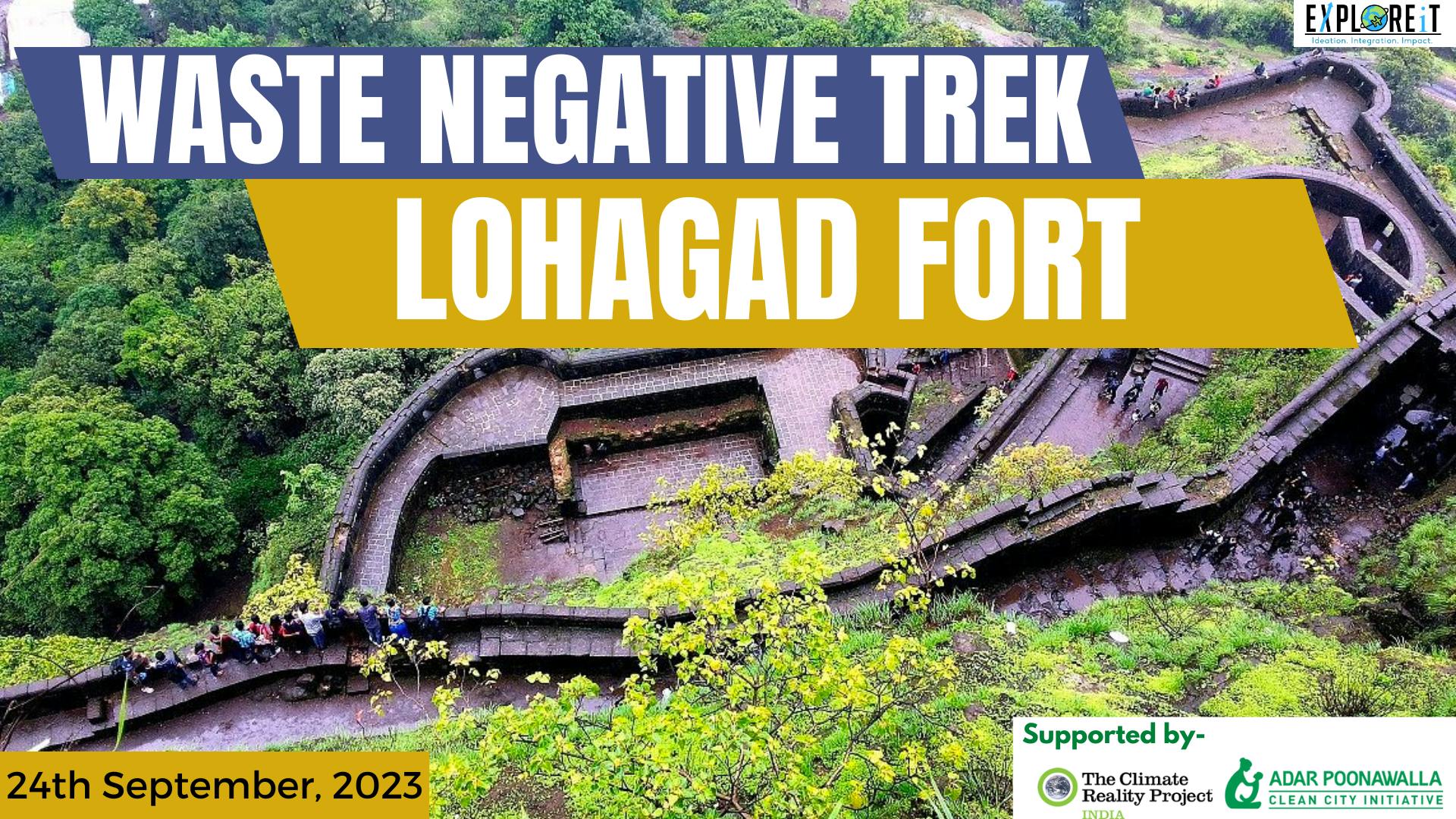 Lohagad fort Trek and Cleaning Drive Tickets by ExploreiT, Sunday,  September 24, 2023, Maharashtra Event