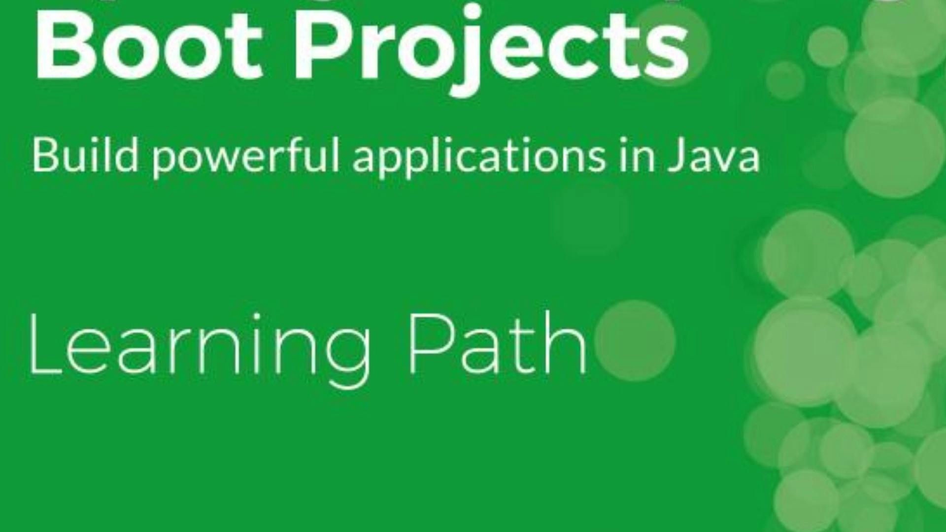 Java spring sale learning path